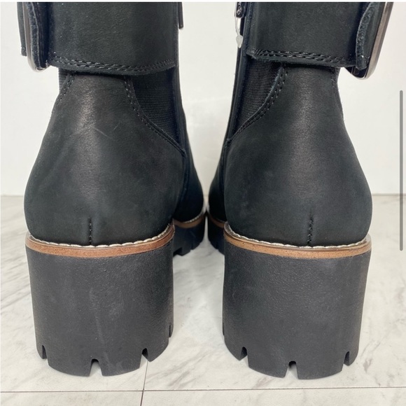 Blondo Dahlia Black Nubuck Buckle Boot 9M - Picture 8 of 9